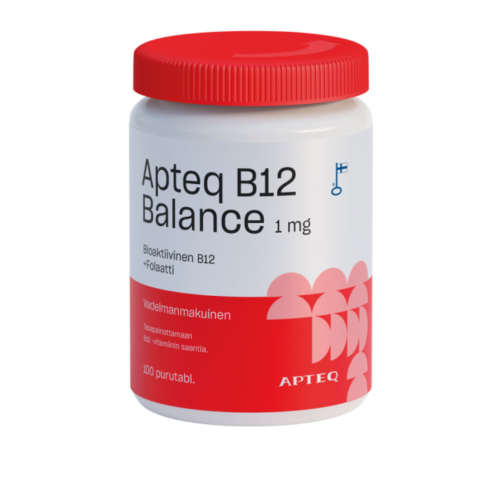 Apteq B12 Balance 1mg 100 tabl kuva 2