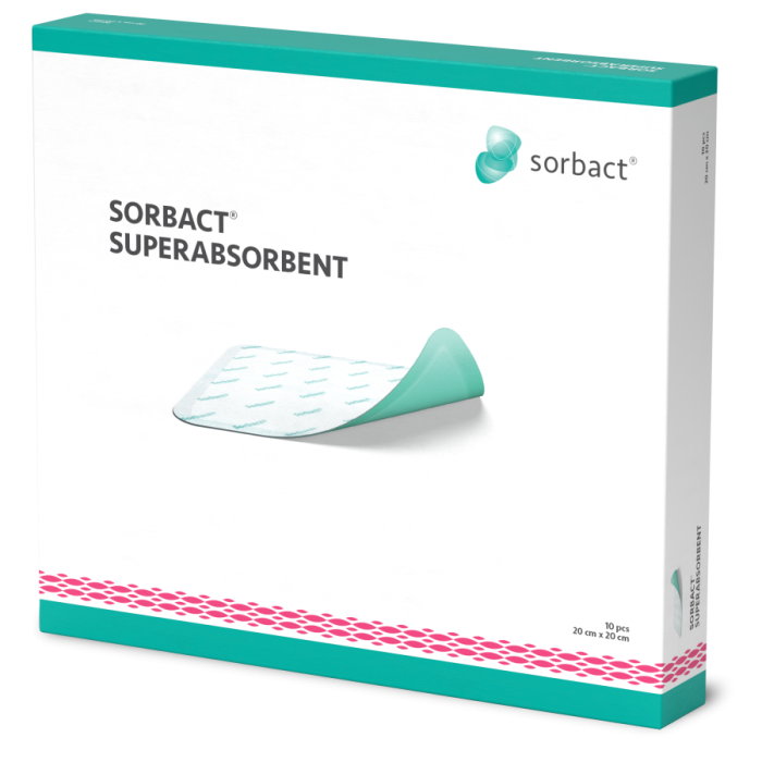 Sorbact Superabsorbent 20 cm x 20 cm 98503 10 kpl kuva 3