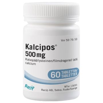 KALCIPOS tabletti, kalvopäällysteinen 500 mg 60 kpl