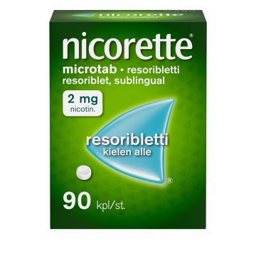 NICORETTE MICROTAB resoribletti 2 mg 90 fol