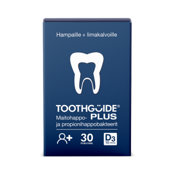 Toothguide Aikuiset Plus Maitohappobakteerivalmiste 30 kpl