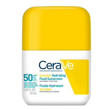 CeraVe Invisible Hydrating Fluid SPF50 aurinkosuojavoide kasvoille 50 ml