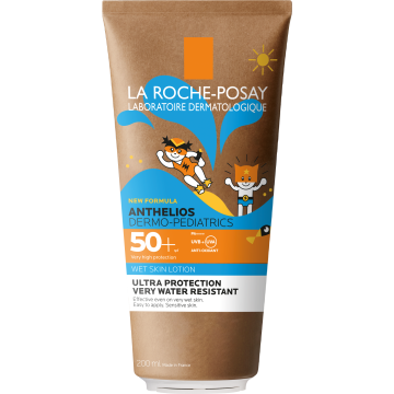 LRP ANTHELIOS WET SKIN SPF50+ aurinkosuojaemulsio lapsille 200 ml
