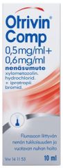 OTRIVIN COMP nenäsumute, liuos 0,5/0,6 mg/ml Freepod-pumppu 10 ml
