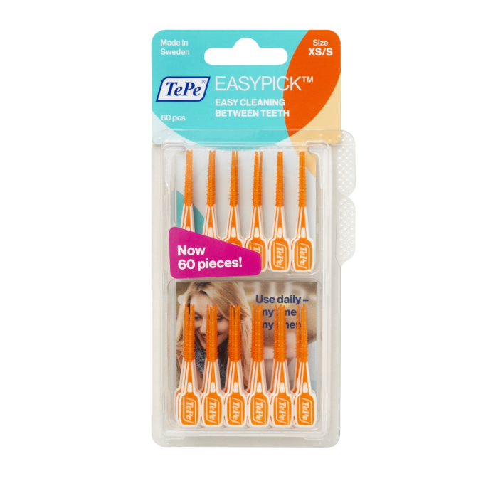 1000017923_TePe_hammastikku_EasyPick_XS_S_oranssi_60_kpl_pakkauskuva_Pakkauskuva18283_jpg